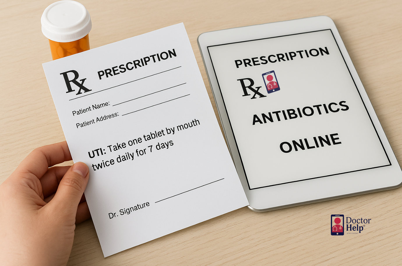 Prescription for UTI Antibiotics Online